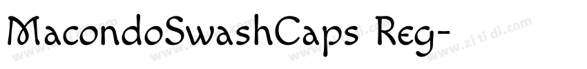 MacondoSwashCaps Reg字体转换